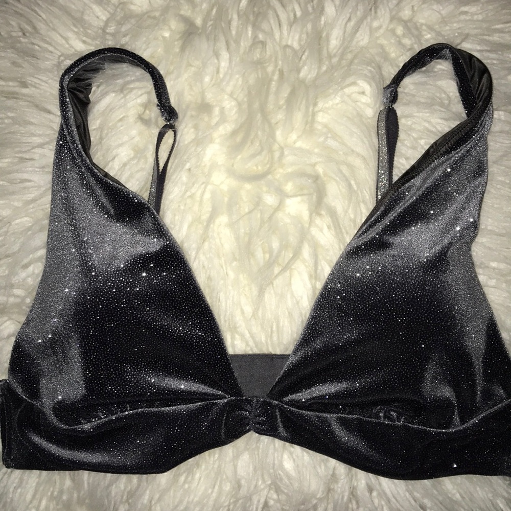 Gray sparkle bra!